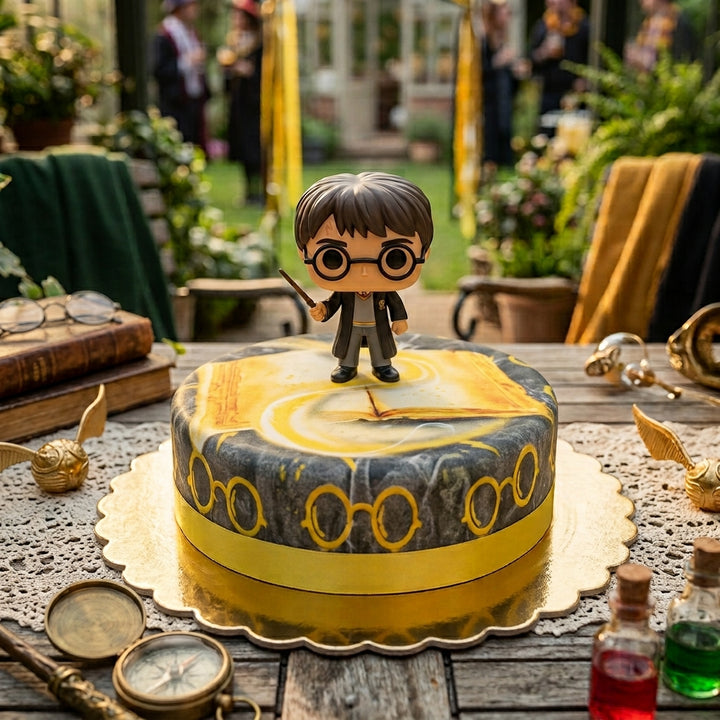 Harry Potter® auf gelber Zauber-Torte