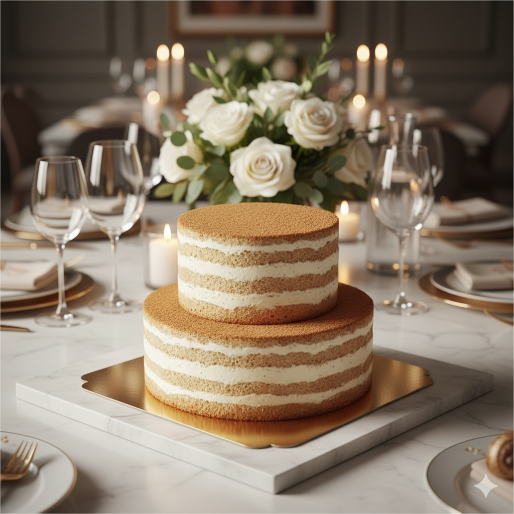 Naked Cake Vanille/Himbeere - verschiedene Größen