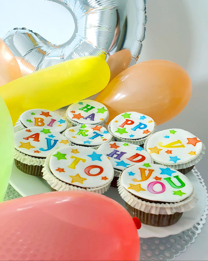 Geburtstags-Cupcakes, 9 Stück