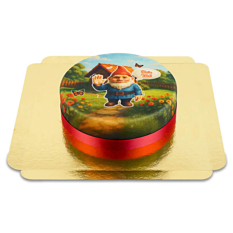 Winkender Gartenzwerg-Torte