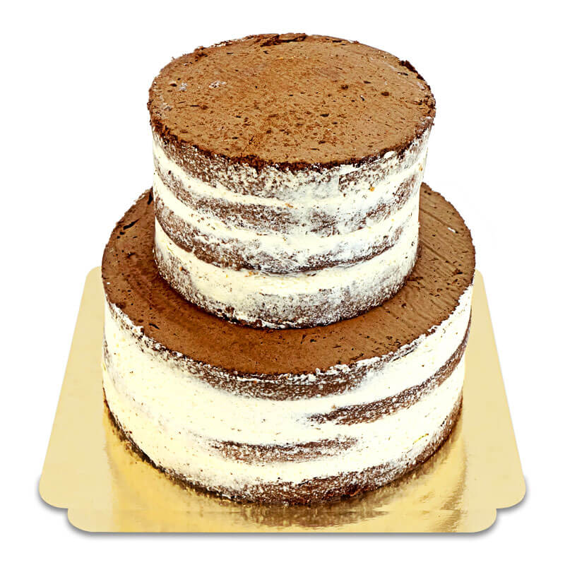 Naked Cake Schoko-Vanille - verschiedene Größen