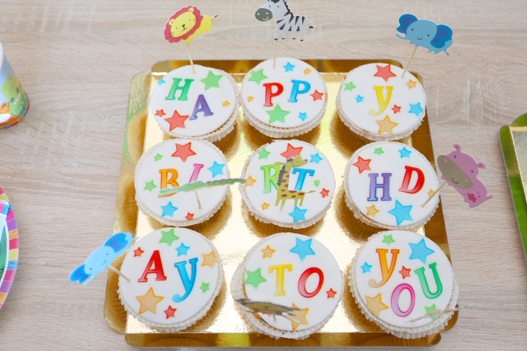 Geburtstags-Cupcakes, 9 Stück