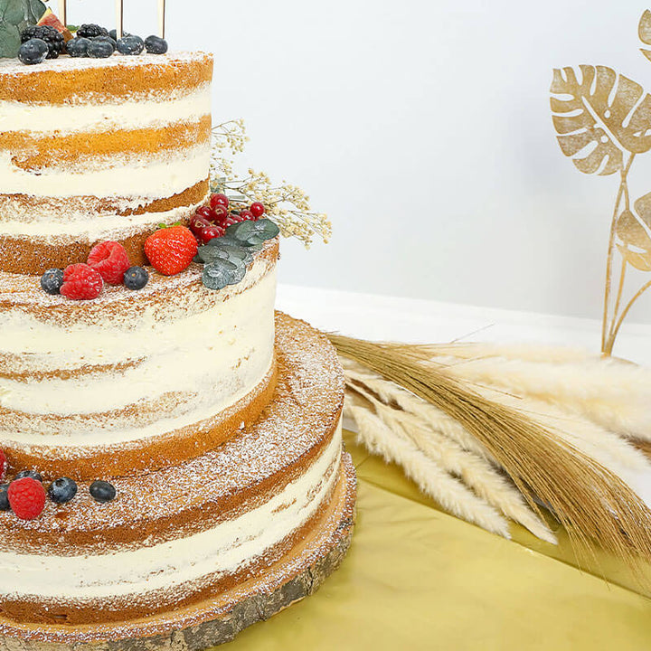 Naked Cake Hochzeitstorte - Vanille/Himbeere